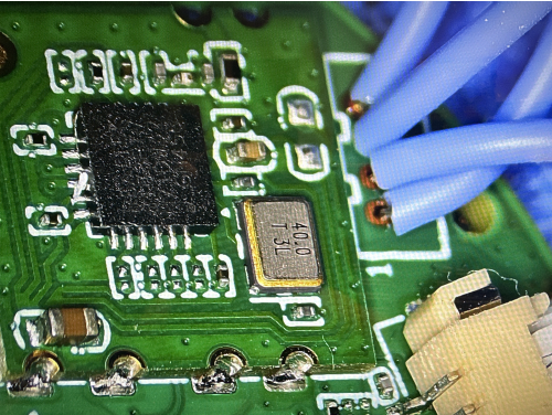 Wires Soldered to UART Header